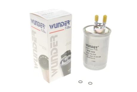 Фільтр паливний Ford Connect 1.8Di/TDCi (55kw) 02- (під клапан) WB 504 WUNDER FILTER WB-504