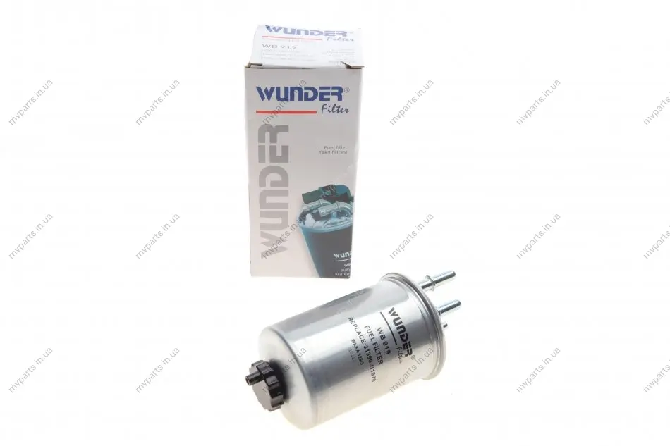 Фільтр паливний Ford Connect 1.8DI/TDCI 02-13/Mondeo 2.0-2.2 D 00-07 KIA Carnival 2.9 D 99-15 WB 919 WUNDER FILTER WB-919 (фото 1)