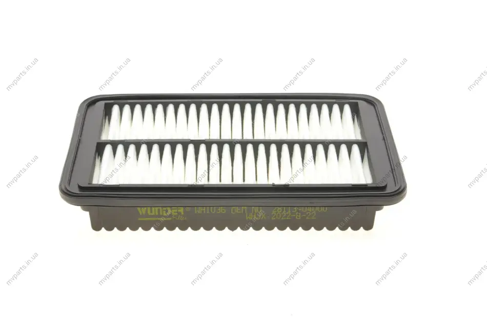 Фільтр повітряний Kia Picanto 1.0/1.2 11-/ Hyundai I10 1.0 11-17 WH 1036 WUNDER FILTER WH-1036 (фото 1)