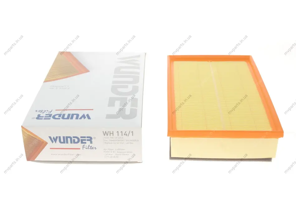 Фільтр повітряний VW T5 (з поролоном) WH 114/1 WUNDER FILTER WH-114-1 (фото 1)