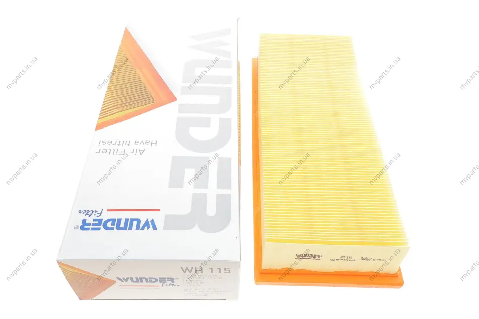 Фільтр повітряний Audi 80/100/VW T3 1.6-1.7D 81-92 WH 115 WUNDER FILTER WH-115 (фото 1)