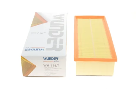 Фільтр повітряний VW Caddy 1.9TDI 03- (з поролоном) WH 116/1 WUNDER FILTER WH-116-1