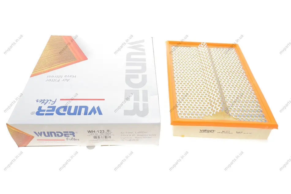 Фільтр повітряний VW Sharan 95-10 (з поролоном) WH 123 WUNDER FILTER WH-123 (фото 1)