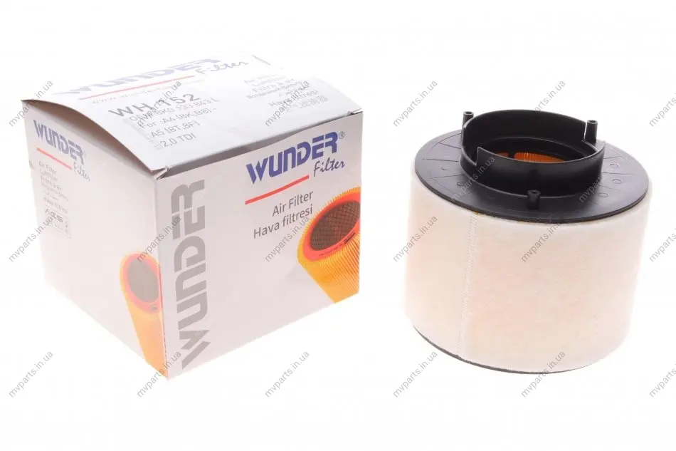 Фільтр повітряний Audi A4/A5/Q5 2.0 TDI 13-17 WH 152 WUNDER FILTER WH-152 (фото 1)