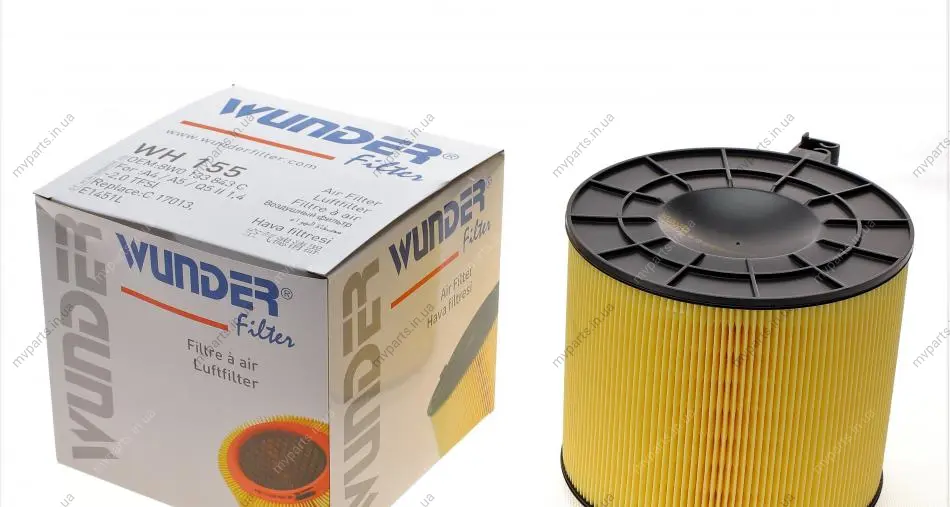 Фільтр повітряний Audi A4/A5/Q5 2,0 TFSI 15- WH 155 WUNDER FILTER WH-155 (фото 1)