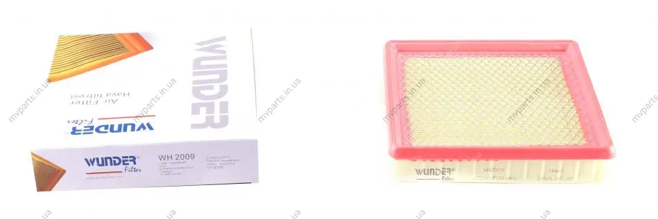 Фільтр повітряний Honda Civic 1.6 VTi/CR-V 2.0 16V 91-02 WH 2009 WUNDER FILTER WH-2009 (фото 1)