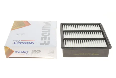 Фільтр повітряний Mitsubishi Colt V/Galant VI/Lancer/Outlander 1.3-2.4TDI 95- WH 2038 WUNDER FILTER WH-2038