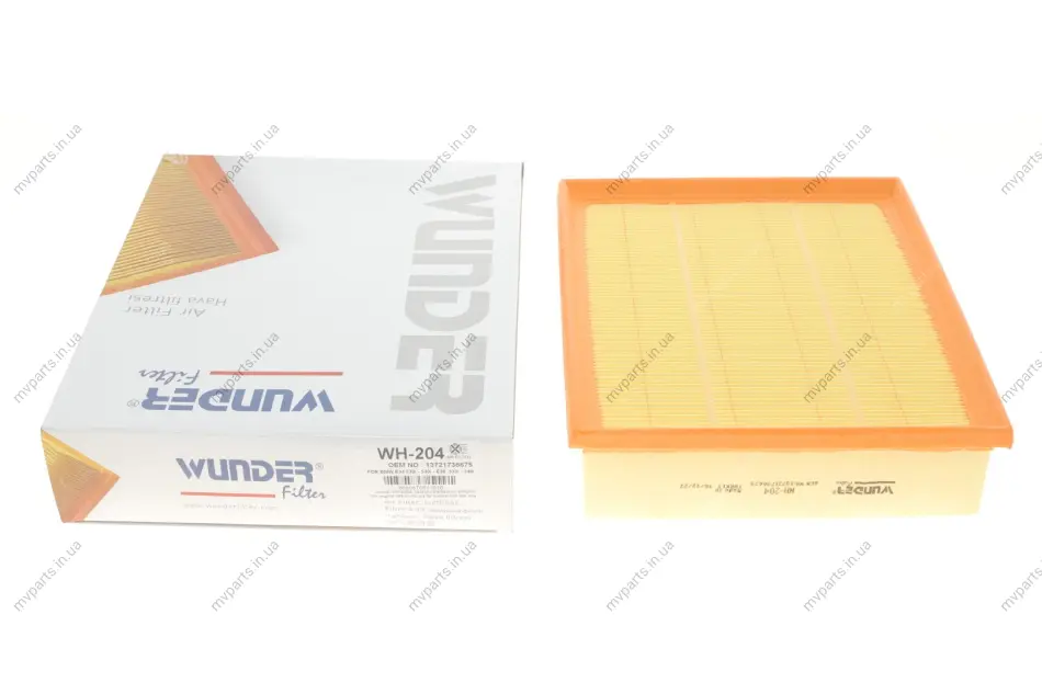 Фільтр повітряний BMW 5 (E34/E39)/ 7 (E32/E38)/ X5 (E53) WH 204 WUNDER FILTER WH-204 (фото 1)