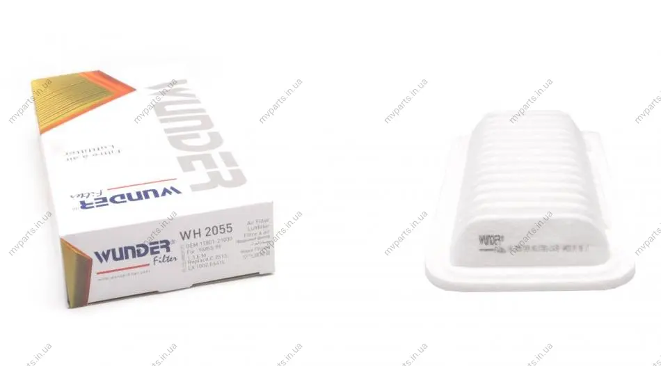 Фільтр повітряний Toyota Yaris 1.3-1.5i 99- WH 2055 WUNDER FILTER WH-2055 (фото 1)