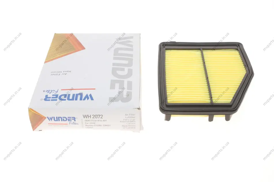 Фільтр повітряний Honda Civic 1.8 12- WH 2072 WUNDER FILTER WH-2072 (фото 1)