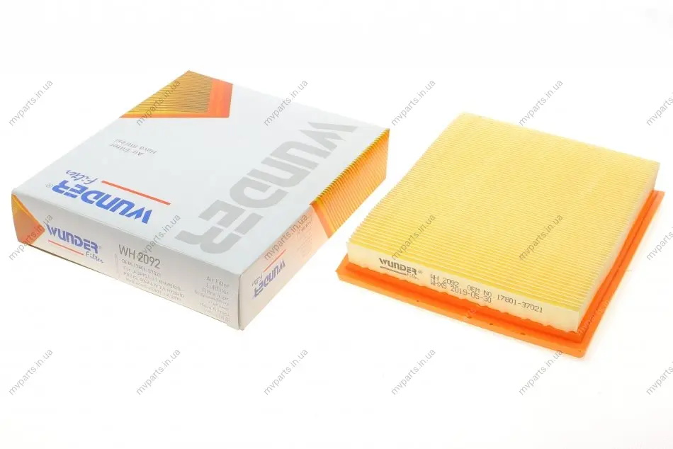 Фільтр повітряний Toyota Auris/Prius 1.8/RAV4 2.5 6V 06- WH 2092 WUNDER FILTER WH-2092 (фото 1)
