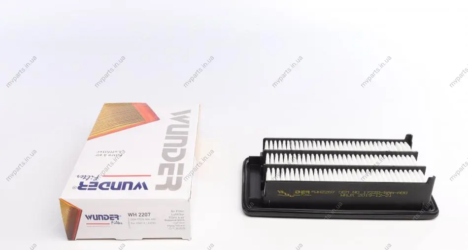 Фільтр повітряний Honda Civic X 1.5VTEC 16-MD-8966 WH 2207 WUNDER FILTER WH-2207 (фото 1)