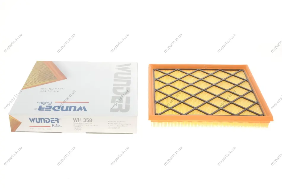 Фільтр повітряний Opel Astra H 1.6Turbo/1.7/1.9CDTI 04- WH 358 WUNDER FILTER WH-358 (фото 1)