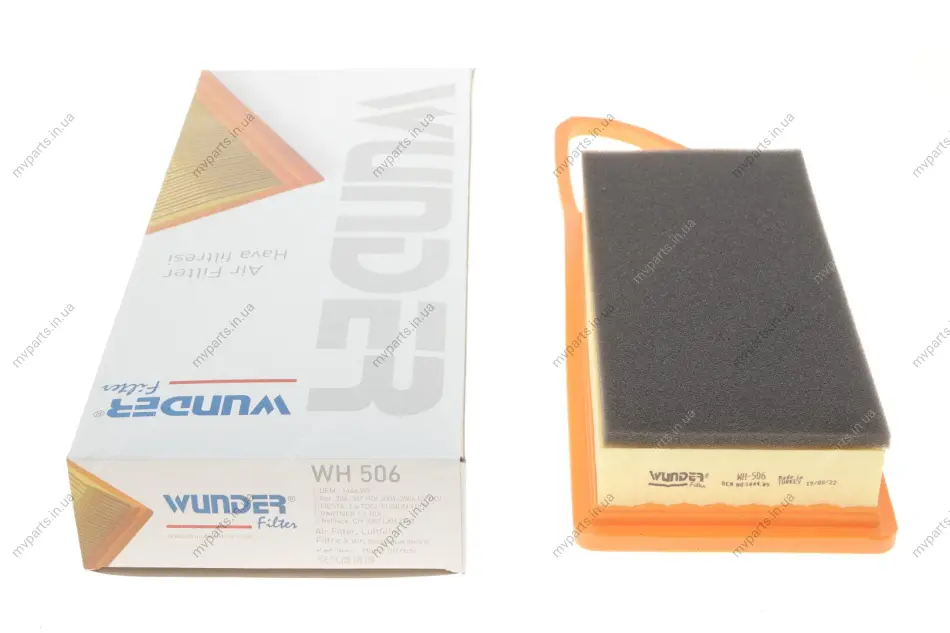 Фільтр повітряний Citroen Nemo 1.4HDi WH 506 WUNDER FILTER WH-506 (фото 1)