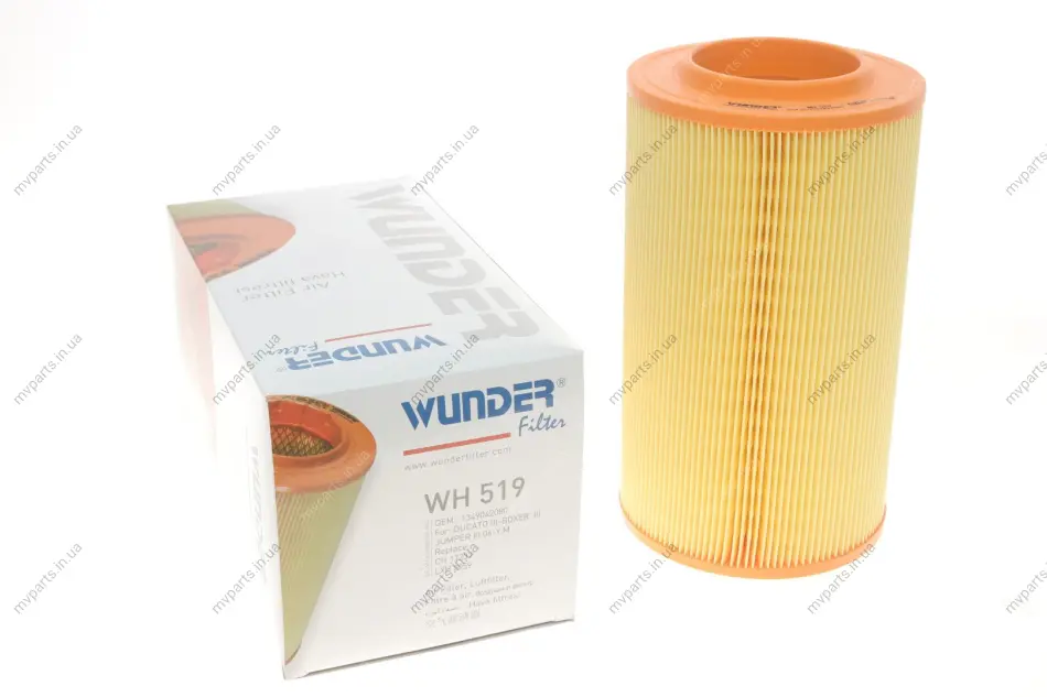 Фільтр повітряний Fiat Ducato 2.2/2.3/3.0 JTD/HDI 06- WH 519 WUNDER FILTER WH-519 (фото 1)