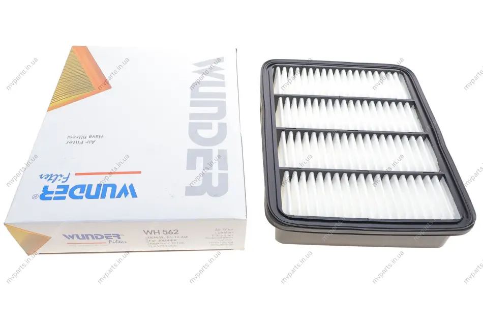 Фільтр повітряний Ford Ranger 99-06/ Mitsubishi Galant VI/Space Runner 96-04 WH 562 WUNDER FILTER WH-562 (фото 1)