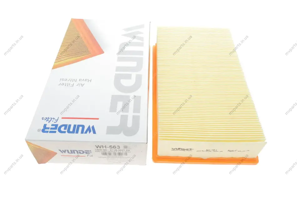 Фільтр повітряний Ford Transit 97-00 (короткий) WH 563 WUNDER FILTER WH-563 (фото 1)