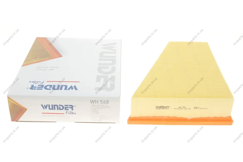 Фільтр повітряний Ford Galaxy/Mondeo/S-Max 06- WH 568 WUNDER FILTER WH-568 (фото 1)
