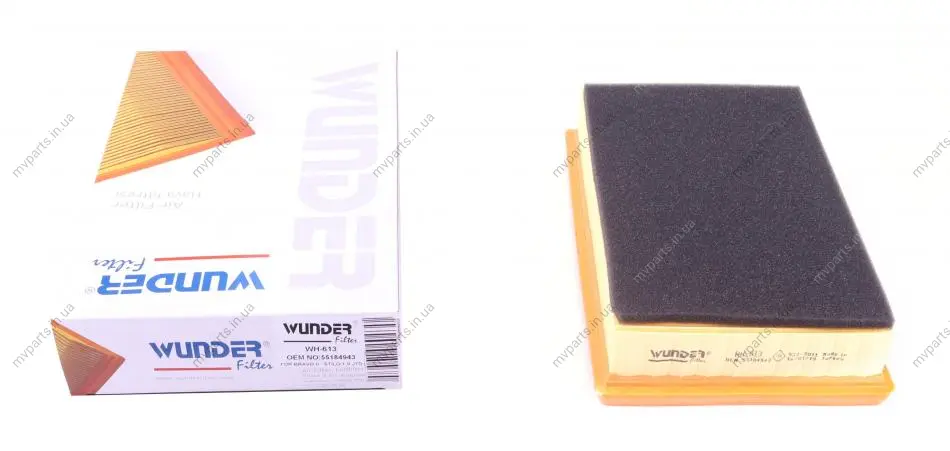 Фільтр повітряний Fiat Bravo II/Stilo 1.9JTD 01- WH 613 WUNDER FILTER WH-613 (фото 1)