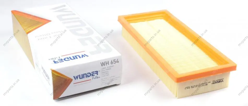 Фільтр повітряний Fiat Panda/Punto 1.1i/1.2LPG 00- WH 654 WUNDER FILTER WH-654 (фото 1)