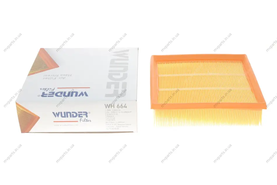 Фільтр повітряний Fiat Doblo 1.6-2.0JTD 10- WH 664 WUNDER FILTER WH-664 (фото 1)