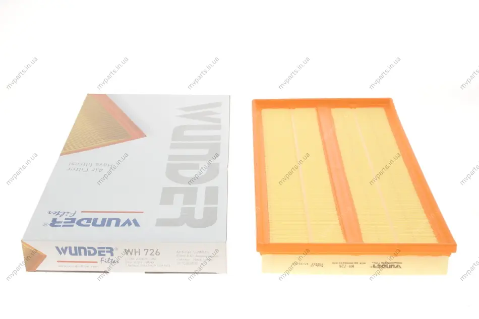 Фільтр повітряний MB Vito (W639) 2.2CDI 03- WH 726 WUNDER FILTER WH-726 (фото 1)