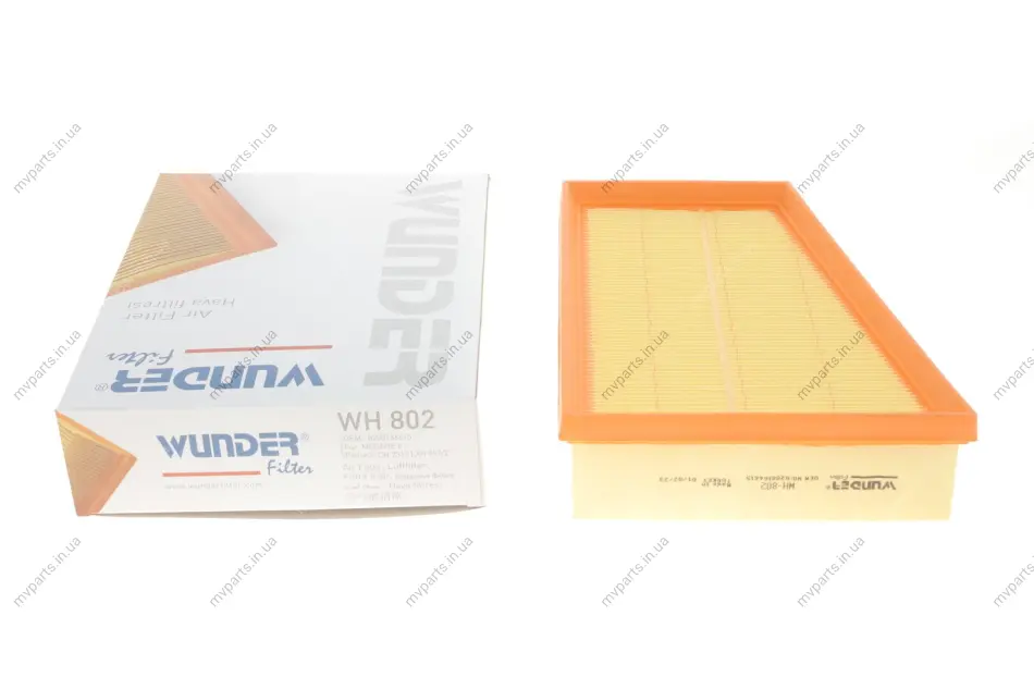 Фільтр повітряний Renault Kangoo 1.5dCi 08- WH 802 WUNDER FILTER WH-802 (фото 1)