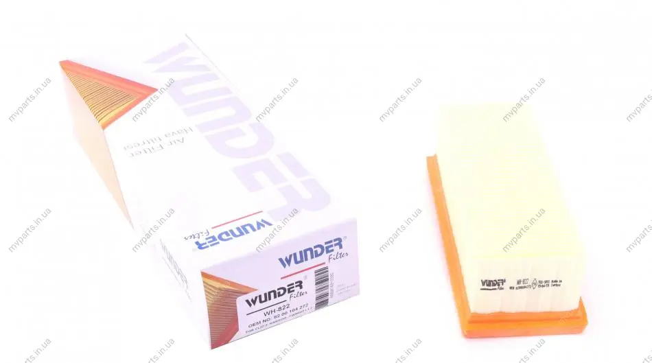 Фільтр повітряний Renault Kangoo 1.2i WH 822 WUNDER FILTER WH-822 (фото 1)