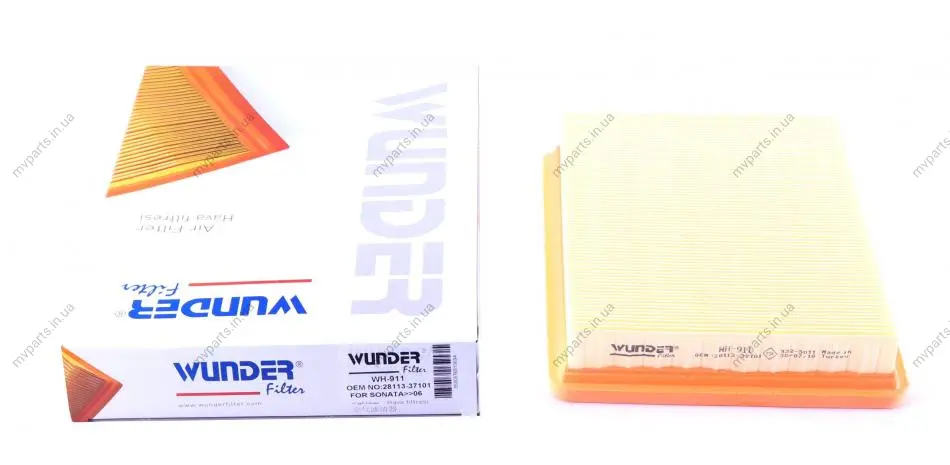 Фільтр повітряний Hyundai Sonata 2.0/2.5/2.7 98-04 WH 911 WUNDER FILTER WH-911 (фото 1)