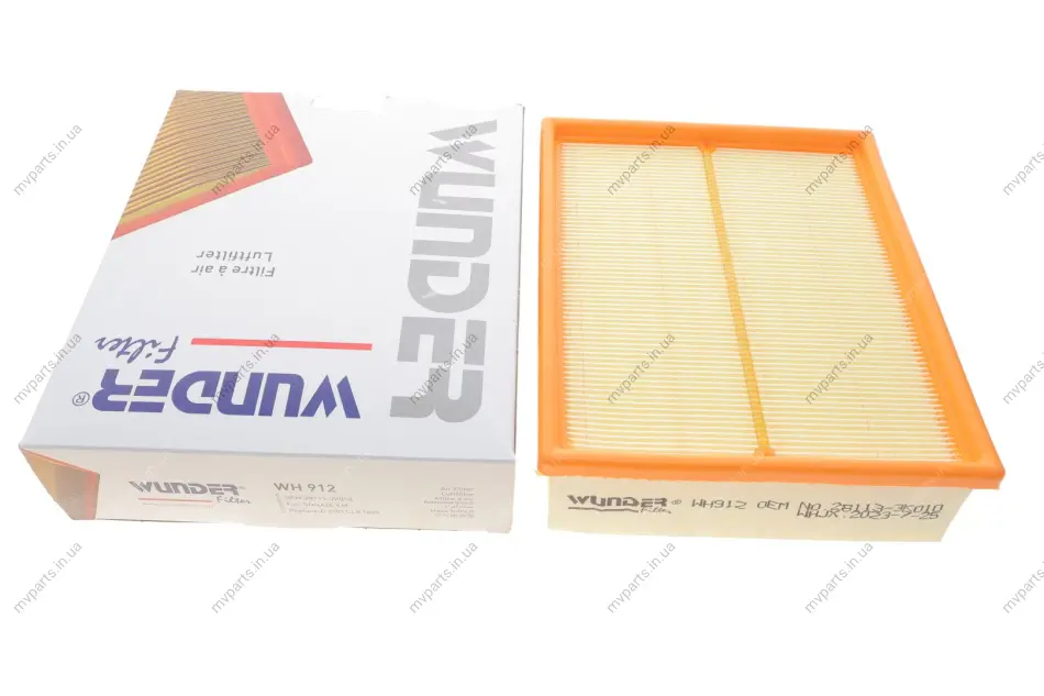 Фільтр повітряний Hyundai Sonata V 2.0 CRDI 05-10 WH 912 WUNDER FILTER WH-912 (фото 1)