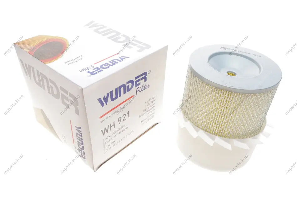 Фільтр повітряний Mitsubishi Pajero 2.5 TD 87- WH 921 WUNDER FILTER WH-921 (фото 1)