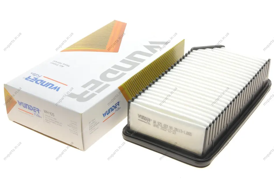 Фільтр повітряний Hyundai i20/ix20 1.1-1.6 CRDi 08- WH 925 WUNDER FILTER WH-925 (фото 1)