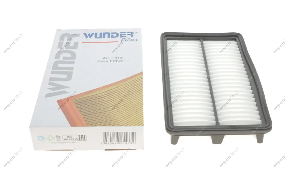 Фільтр повітряний Nissan Note/Micra/Tida 1.6 16V 01-/Cube III (Z12) 10- WH 989/1 WUNDER FILTER WH-989-1 (фото 1)