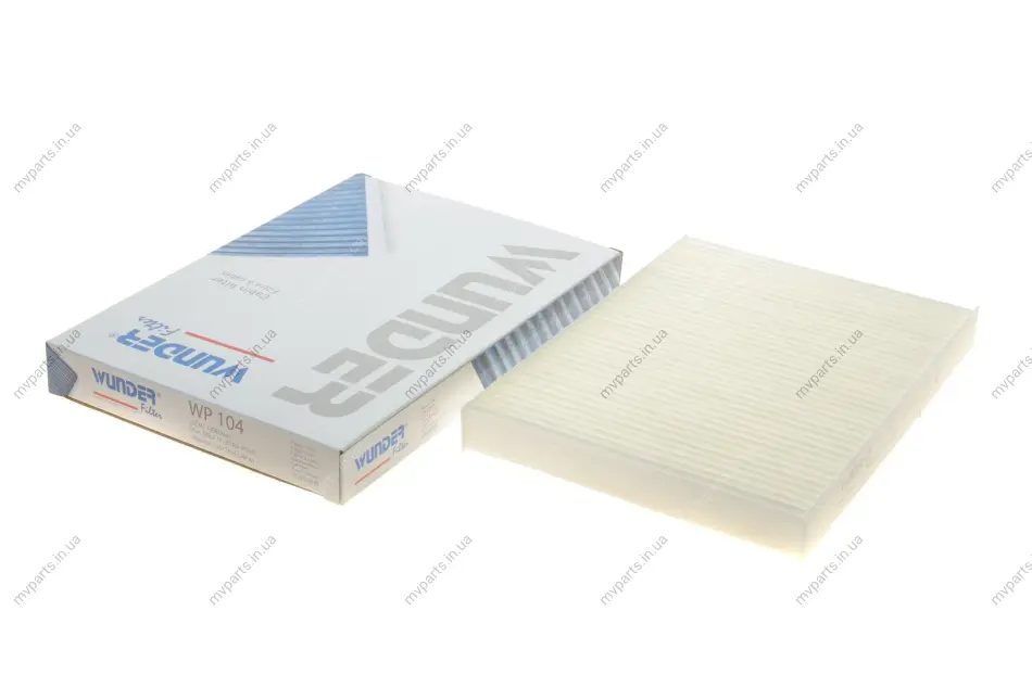 Фільтр салону VW Golf IV/Skoda Octavia/Audi A3 1.0-3.2 92-10 WP 104 WUNDER FILTER WP-104 (фото 1)