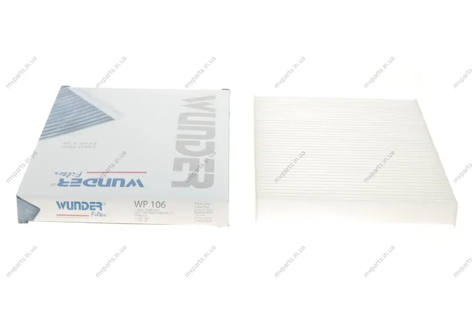 Фільтр салону VW T5 03- WP 106 WUNDER FILTER WP-106 (фото 1)