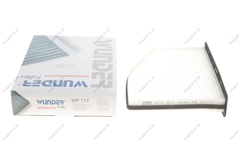 Фільтр салону VW Caddy 1.9TDI 03- WP 112 WUNDER FILTER WP-112 (фото 1)