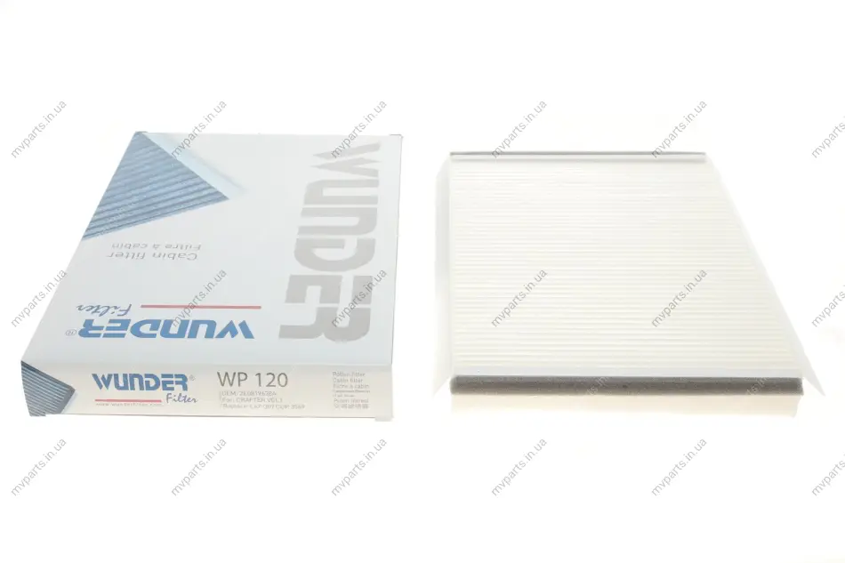 Фільтр салону MB Sprinter/VW Crafter 06- WP 120 WUNDER FILTER WP-120 (фото 1)