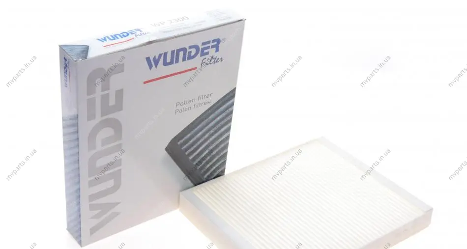 Фільтр салону Hyundai Tucson 04-10/ix35 10-/Ioniq 16-19/Kia Sportage 04-/Niro 17- WP 2300 WUNDER FILTER WP-2300 (фото 1)