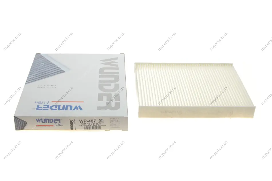 Фільтр салону Citroen Xsara Picasso 99-12 WP 407 WUNDER FILTER WP-407 (фото 1)