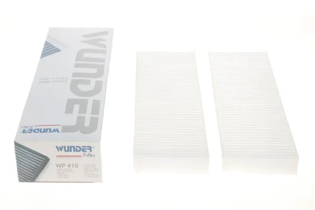 Фільтр салону Citroen Berlingo/Peugeot Partner 08- (к-кт 2 шт.) WP 410 WUNDER FILTER WP-410