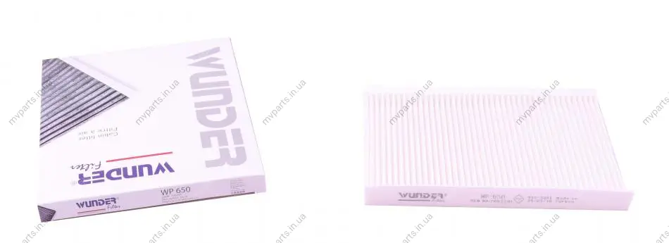 Фільтр салону Fiat Palio 1.0-1.6 96-04 WP 650 WUNDER FILTER WP-650 (фото 1)