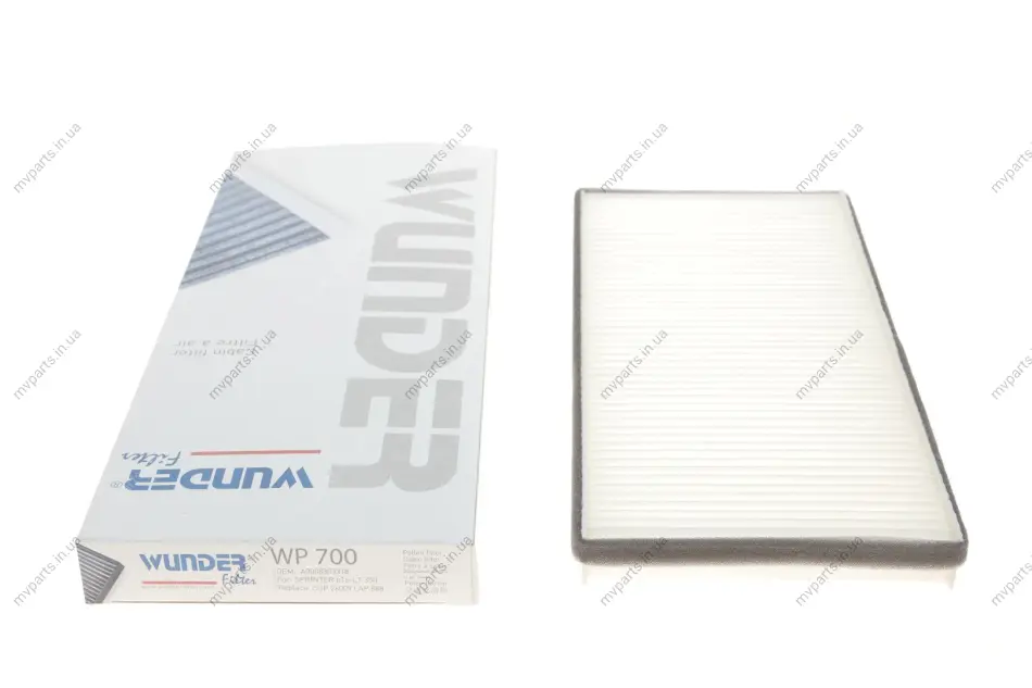 Фільтр салону MB Sprinter/VW LT 96-06 WP 700 WUNDER FILTER WP-700 (фото 1)