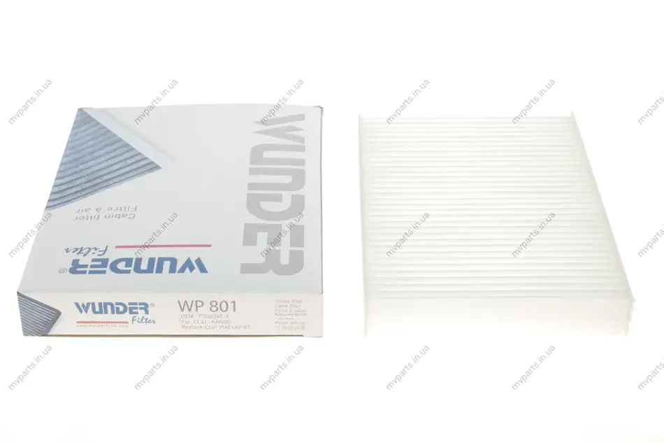 Фільтр салону Renault Kangoo 97- WP 801 WUNDER FILTER WP-801 (фото 1)