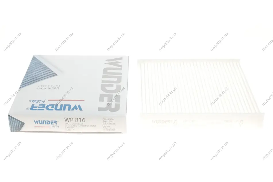 Фільтр салону Renault Clio/Dacia Logan 12- WP 816 WUNDER FILTER WP-816 (фото 1)