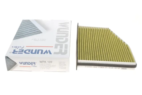 Фільтр салону VW Caddy 1.9TDI 03- (вугільний) WPK 109 WUNDER FILTER WPK-109