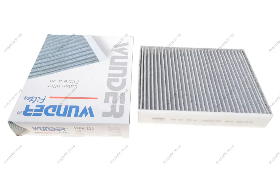 Фільтр салону BMW 3 (F30/F80) 1.6-4.0D 11- (вугільний) WPK 222 WUNDER FILTER WPK-222 (фото 1)