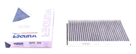 Фільтр салону Opel Astra F/G/H 96- (вугільний) WPK 309 WUNDER FILTER WPK-309