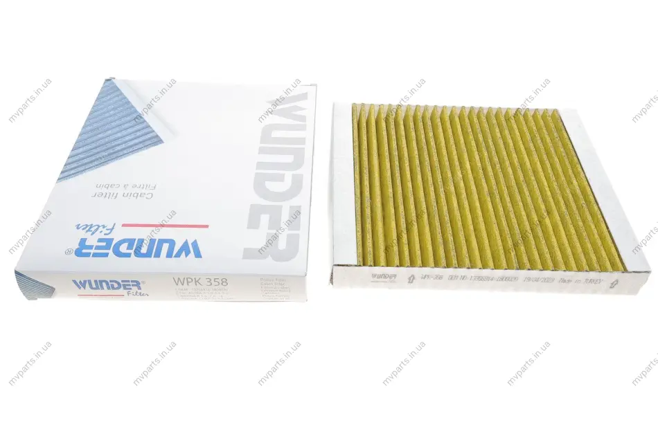 Фільтр салону Opel Astra K/Insignia B 15- (вугільний) WPK 358 WUNDER FILTER WPK-358 (фото 1)