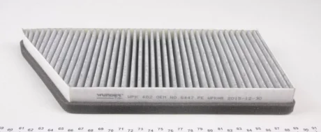 Фільтр салону Peugeot 206 -07 (вугільний) WPK 402 WUNDER FILTER WPK-402