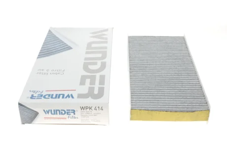 Фільтр салону Fiat Scudo/Citroen Jumpy/Peugeot Expert 1.6-2.0 HDi 07- (вугільний) WPK 414 WUNDER FILTER WPK-414